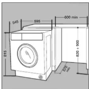 WHIRLPOOL BI WMWG 71253 - Inserting the machine into the Cabinet. - 1
