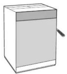WHIRLPOOL BI WMWG 71253 - Mounting the wooden panel onto the door and inserting the machine into cabinets: - 1