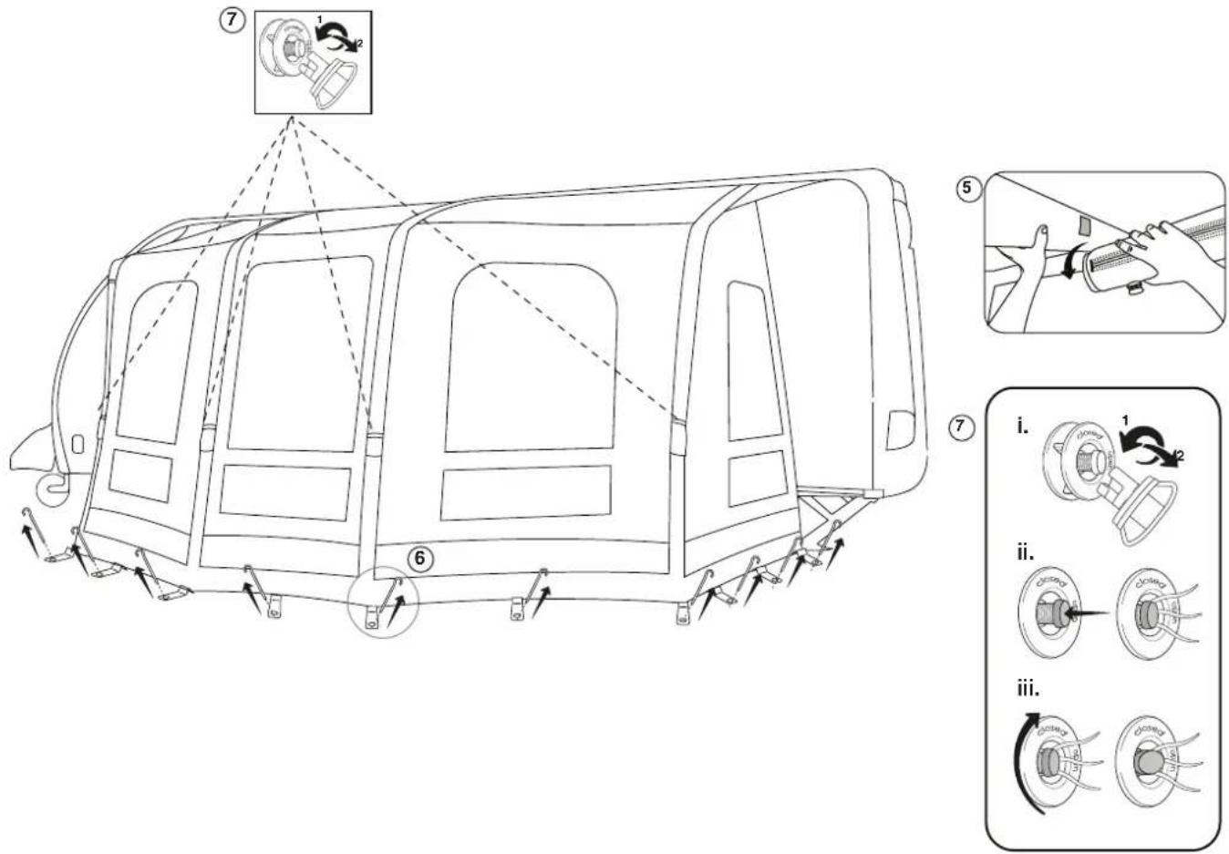 Vango Kalari III 380 - KALARI - TAKING DOWN & PACKING - 4