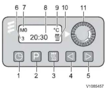 6 7 8 9 10 11 M0 °C 3 20:30 1 2 3 4 5 V1085457