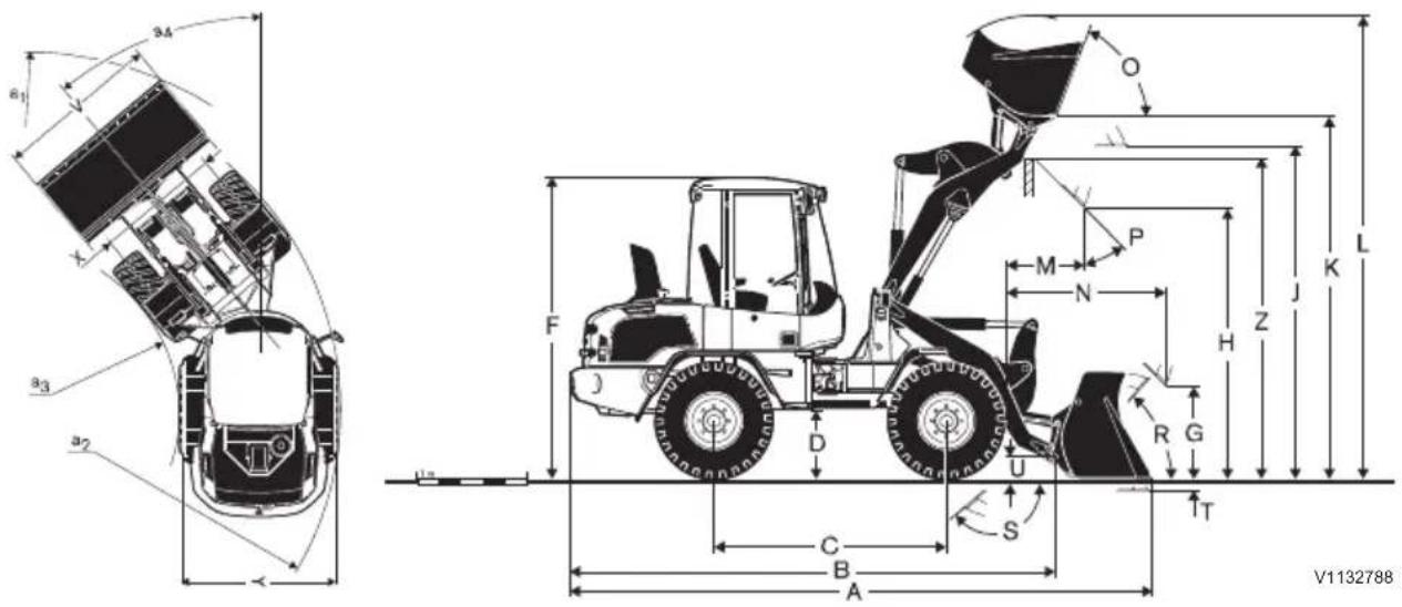 VOLVO L30G (2016) - Dimensions - 2