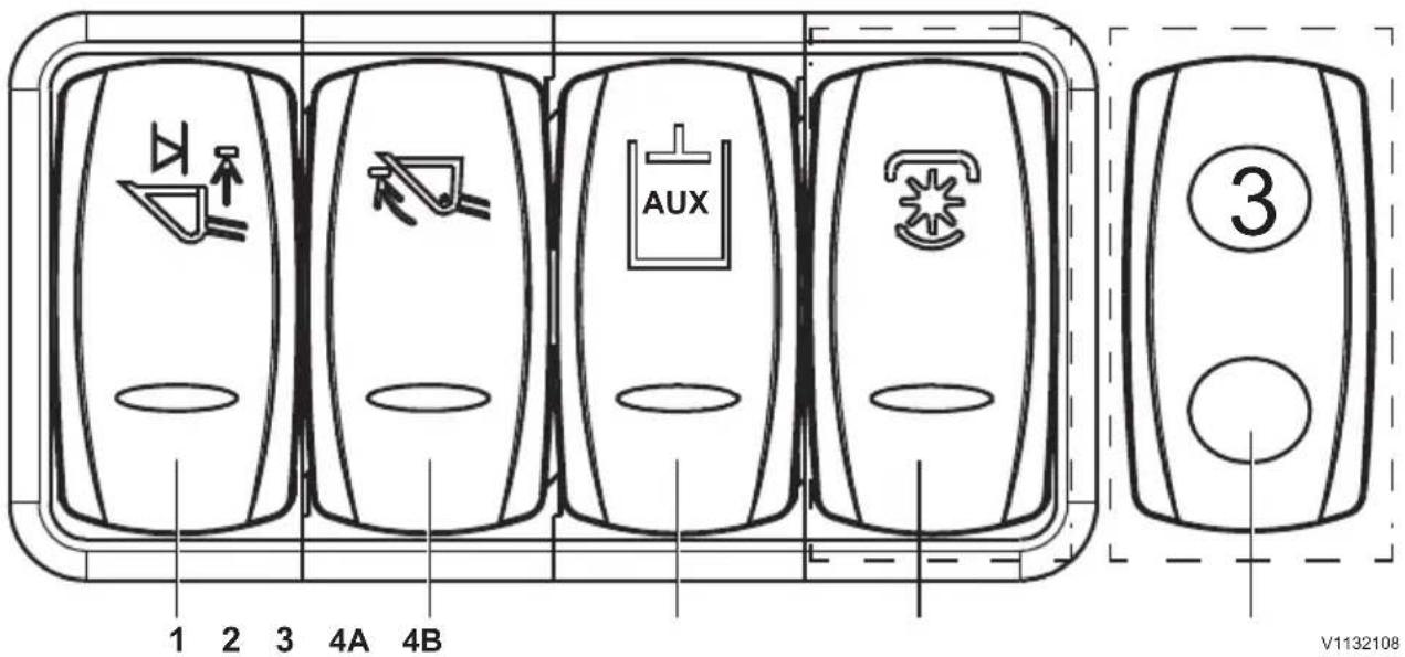 1 2 3 4A 4B AUX ③ V1132108