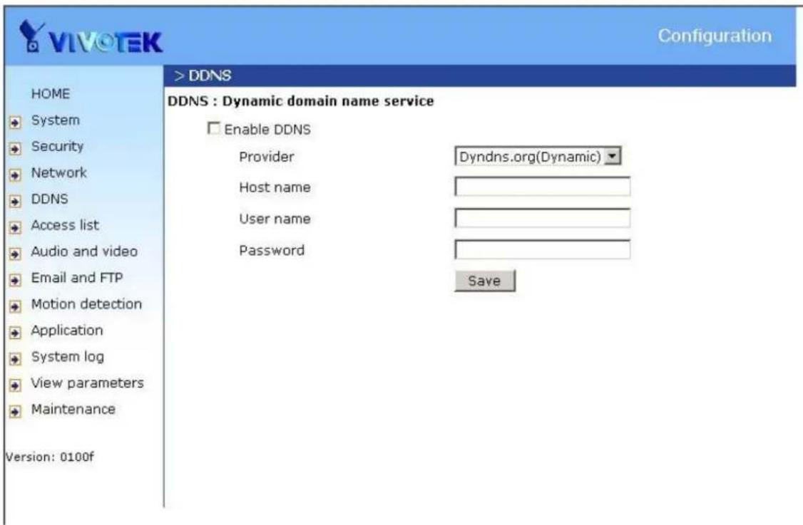 Vivotek IP7131 - DDNS - 1