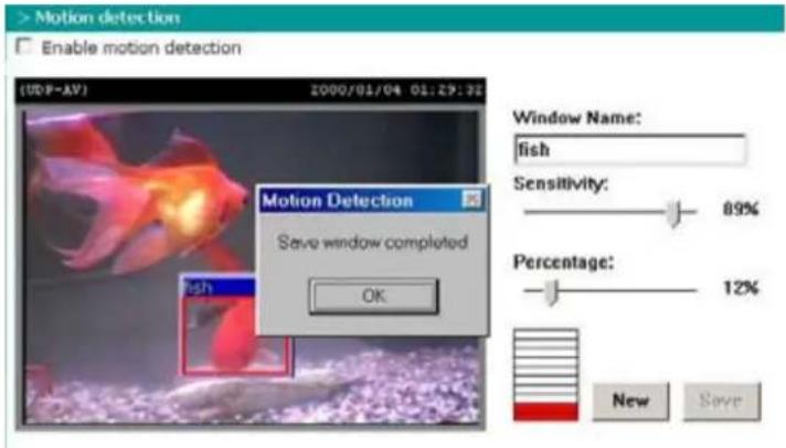 Vivotek IP7131 - Motion detection - 1