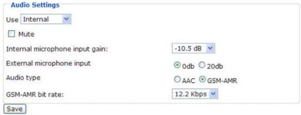 Vivotek IP7138 - Audio Settings - 1