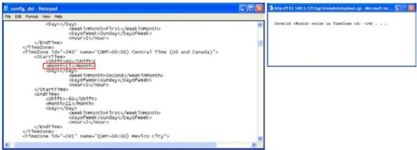 Vivotek IP7138 - Upload / Export Daylight Saving Time Configuration File - 4