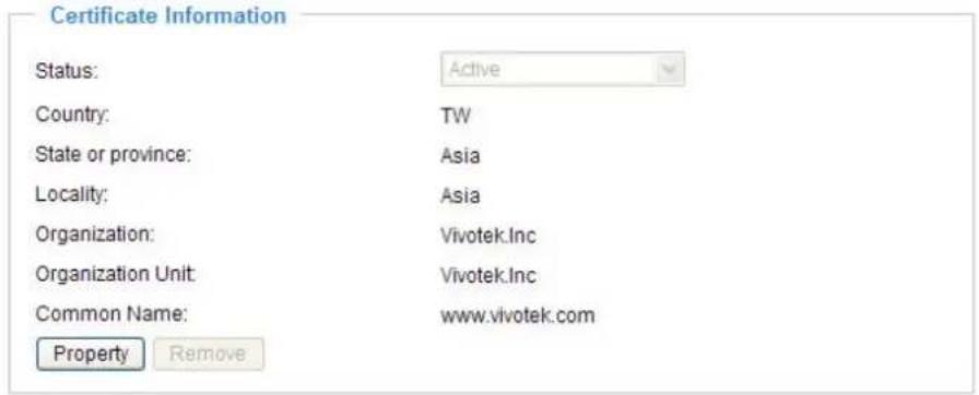 Vivotek IP7138 - Create self-signed certificate automatically - 2