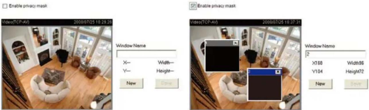Vivotek IP7138 - Privacy Mask - 1