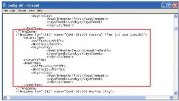 Vivotek IP7133 - Upload / Export Daylight Saving Time Configuration File - 3