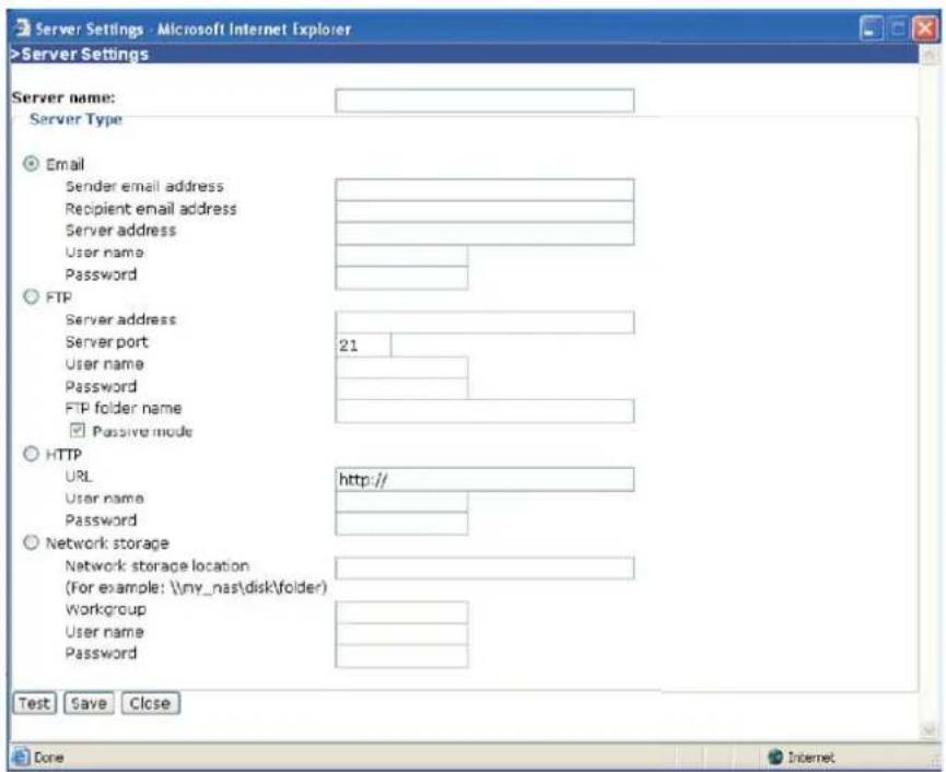 Vivotek IP7133 - Server Settings - 1