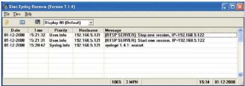 Vivotek IP7133 - Remote Log - 2