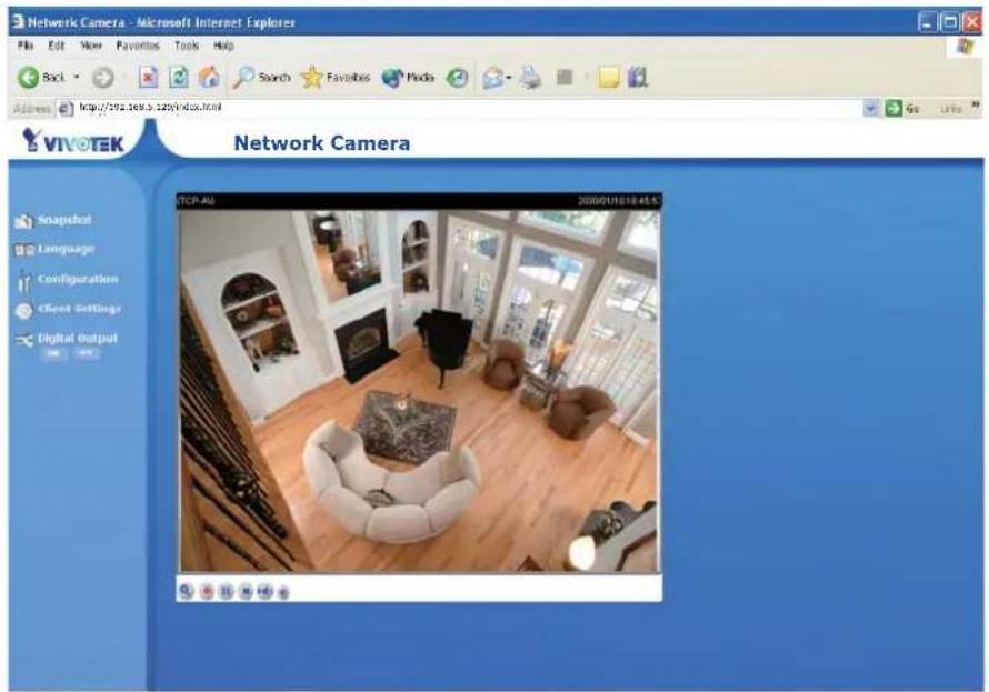 Vivotek IP7133 - Using web browsers - 1