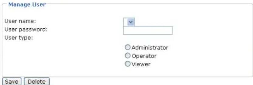 Vivotek IP7133 - Manage User - 1
