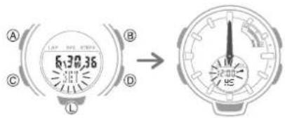 CASIO Baby-G BSA-B100-4A1ER - Adjusting Hand Alignment - 1