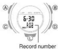 CASIO Baby-G BSA-B100-4A1ER - | Deleting a Particular Record - 1