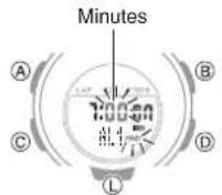 CASIO Baby-G BSA-B100-4A1ER - Press (C). - 1