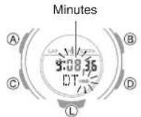 CASIO Baby-G BSA-B100-4A1ER - Configuring Dual Time Settings - 2