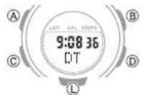 CASIO Baby-G BSA-B100-4A1ER - Swapping the Home City Time and Dual Time - 1