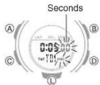 CASIO Baby-G BSA-B100-4A1ER - Specifying a Target Time - 5