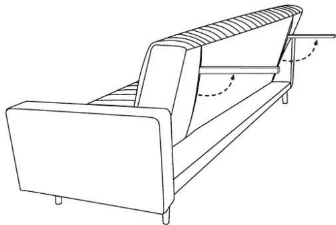 Habitat Jojy - Step 4: Opening Sofa Bed into Bed Configuration - 2