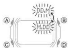 CASIO G-Shock GW-B5600BL-1ER - Changing the Date Display Format - 3