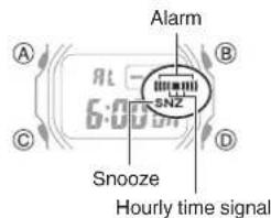 CASIO G-Shock GW-B5600BL-1ER - Determining an Alarm's On/Off Status - 1