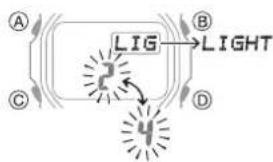 CASIO G-Shock GW-B5600BL-1ER - Specifying the Illumination Duration - 4