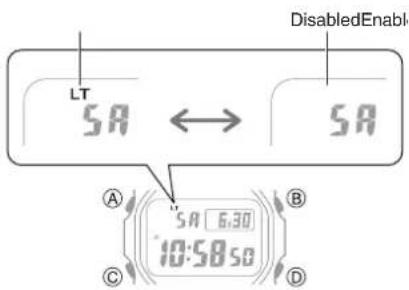 CASIO G-Shock GW-B5600BL-1ER - Configuring the Auto Light Setting - 1