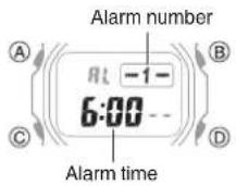 CASIO G-Shock GW-B5600BL-1ER - Configuring Alarm Settings - 1