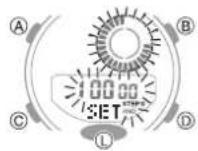 CASIO G-Shock GMA-B800-7AER - Specifying the Illumination Duration - 1