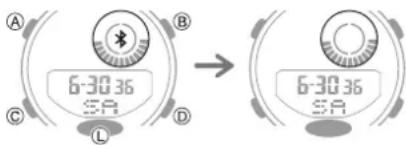 CASIO G-Shock GMA-B800-7AER - ● Stopping Radio Wave Emission by This Watch - 1