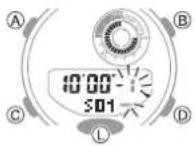 CASIO G-Shock GMA-B800-7AER - Setting the Timer Start Time - 2