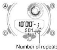 CASIO G-Shock GMA-B800-7AER - Setting the Timer Start Time - 1