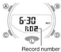 CASIO G-Shock GMA-B800-7AER - | Deleting a Particular Record - 1