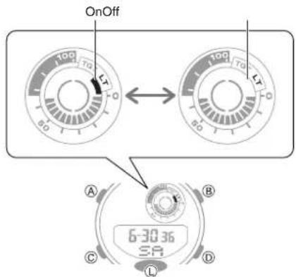 CASIO G-Shock GMA-B800-7AER - Configuring the Auto Light Setting - 1