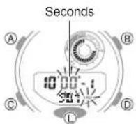 CASIO G-Shock GMA-B800-7AER - Setting the Timer Start Time - 4