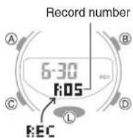 CASIO G-Shock GMA-B800-7AER - | Viewing Data Records - 1