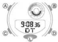 CASIO G-Shock GMA-B800-7AER - Configuring Dual Time Settings - 3