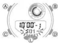 CASIO G-Shock GMA-B800-7AER - Configuring Interval Timer Settings - 1