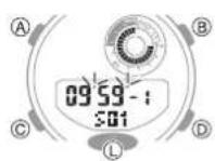 CASIO G-Shock GMA-B800-7AER - Using the Timer - 1