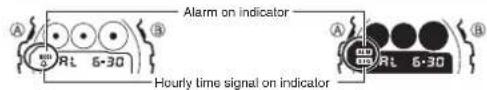 CASIO G-Shock DW-6900BBA-1ER - To switch an alarm and Hourly Time Signal on and off - 2