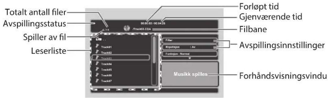 Logik L72PDT13E - Leservinduet for avspilling og innstillinger - 1