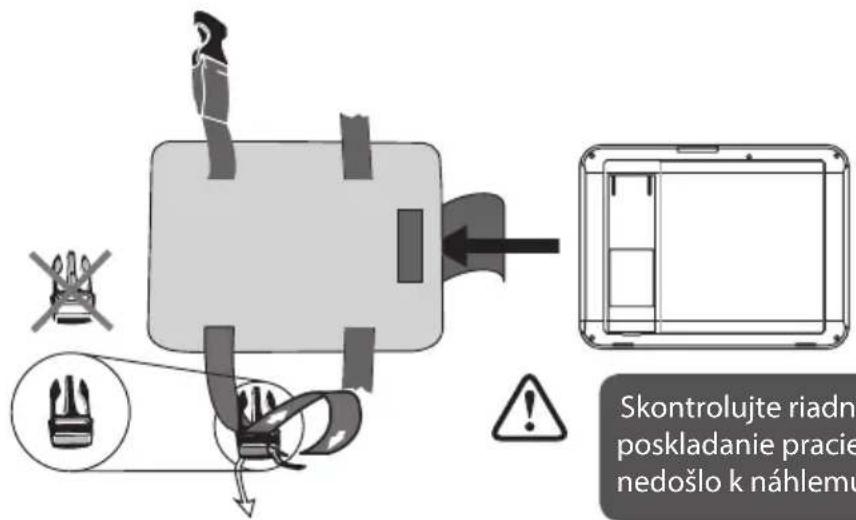 Skontrolujte riadn poskladanie pracie nedošlo k nählemu
