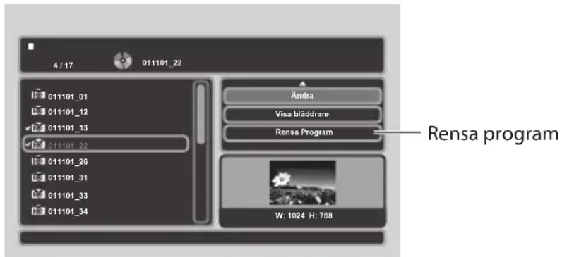 Logik L72PDT13E - Radera filer i programlistan - 1
