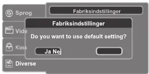 Logik L72PDT13E - Tilpasning af forskellige indstillinger - 2