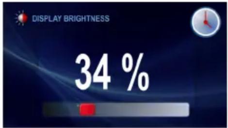 DISPLAY BRIGHTNESS 34 %