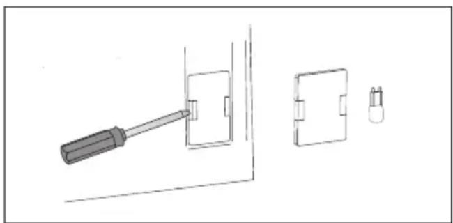 AMICA EBI 81074 AA PYRO - Replacing halogen lighting in the oven - 2
