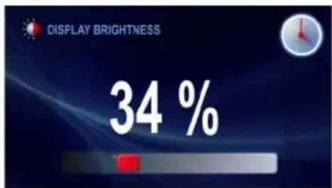 DISPLAY BRIGHTNESS 34 %