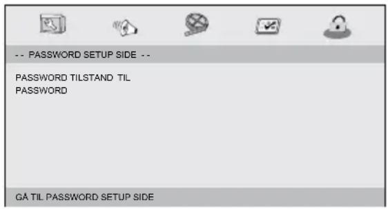 -- PASSWORD SETUP SIDE -- PASSWORD TILSTAND TIL PASSWORD GA TIL PASSWORD SETUP SIDE