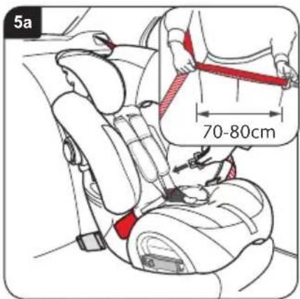 BRITAX Multi-Tech III - Montaż fotelika dziecięcego (przodem do kierunku jazdy) za pomocą pasów foteli - 1